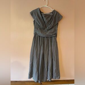 Vintage black and white gingham dress